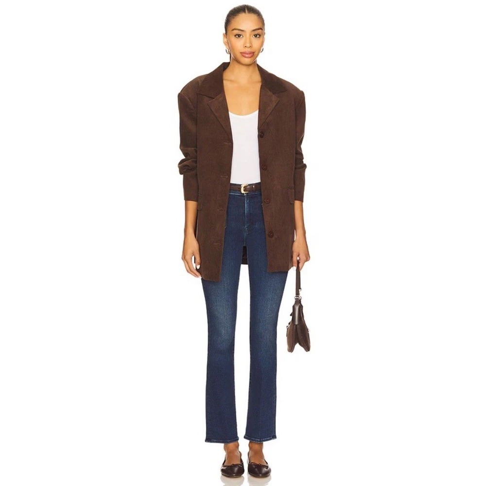 Mother BlueJeans The Patch Pocket Insider Flood Wash On Your Left Womens 28 $258